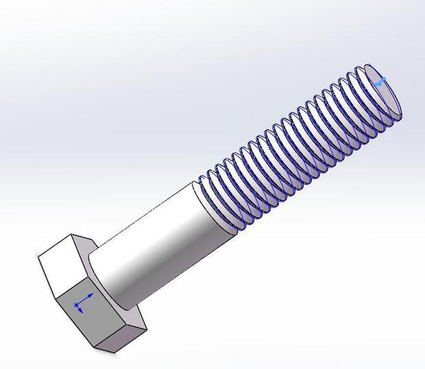 Solidworks如何画具有真实螺纹的螺栓